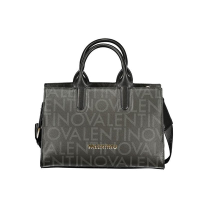 Mario Valentino Black Polyurethane Women Handbag