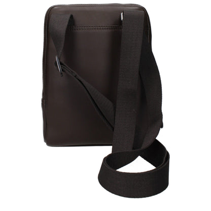 Piquadro Brown Leather Crossbody Bag
