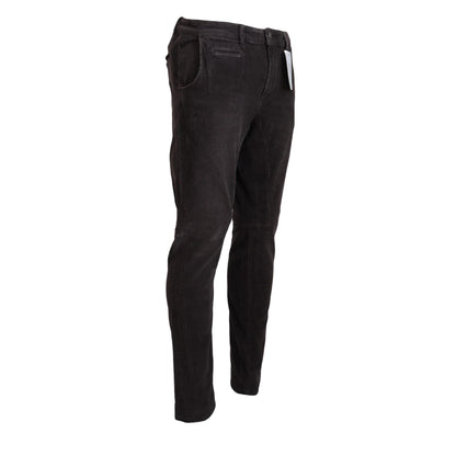 Acht Brown Cotton Straight Fit Men Casual Pants