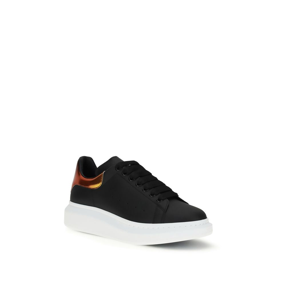 Alexander McQueen Black Calf Leather Bos Taurus Platform Sneakers