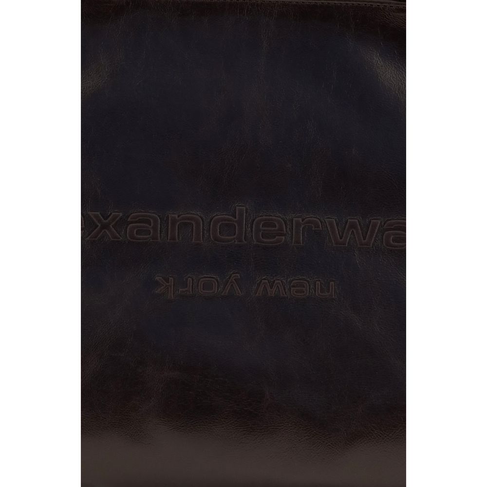 Alexander Wang Brown Calf Leather Bos Taurus Shoulder Bag