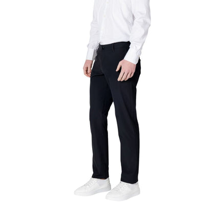 Armani Exchange Black Cotton Casual Pants