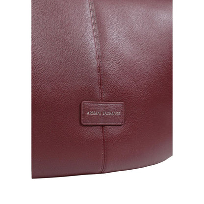 Armani Exchange Bordeaux Polyester Handbag
