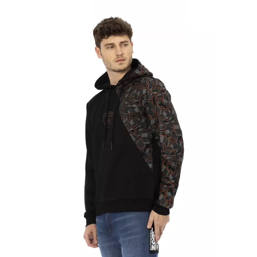 Automobili Lamborghini Black Cotton Men's Hoodie