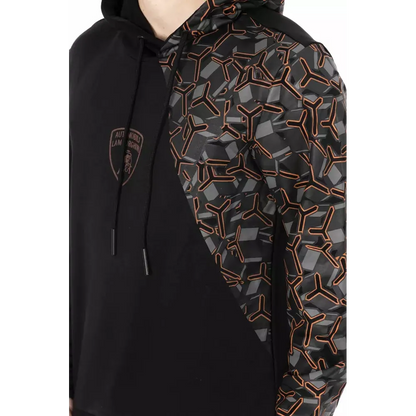 Automobili Lamborghini Black Cotton Men's Hoodie