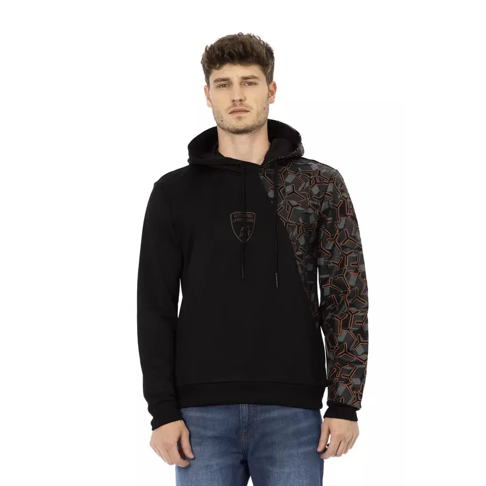 Automobili Lamborghini Black Cotton Men's Hoodie