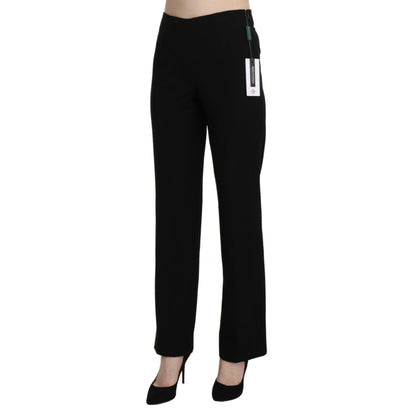 BENCIVENGA Black High Waist Straight Formal Dress Trouser