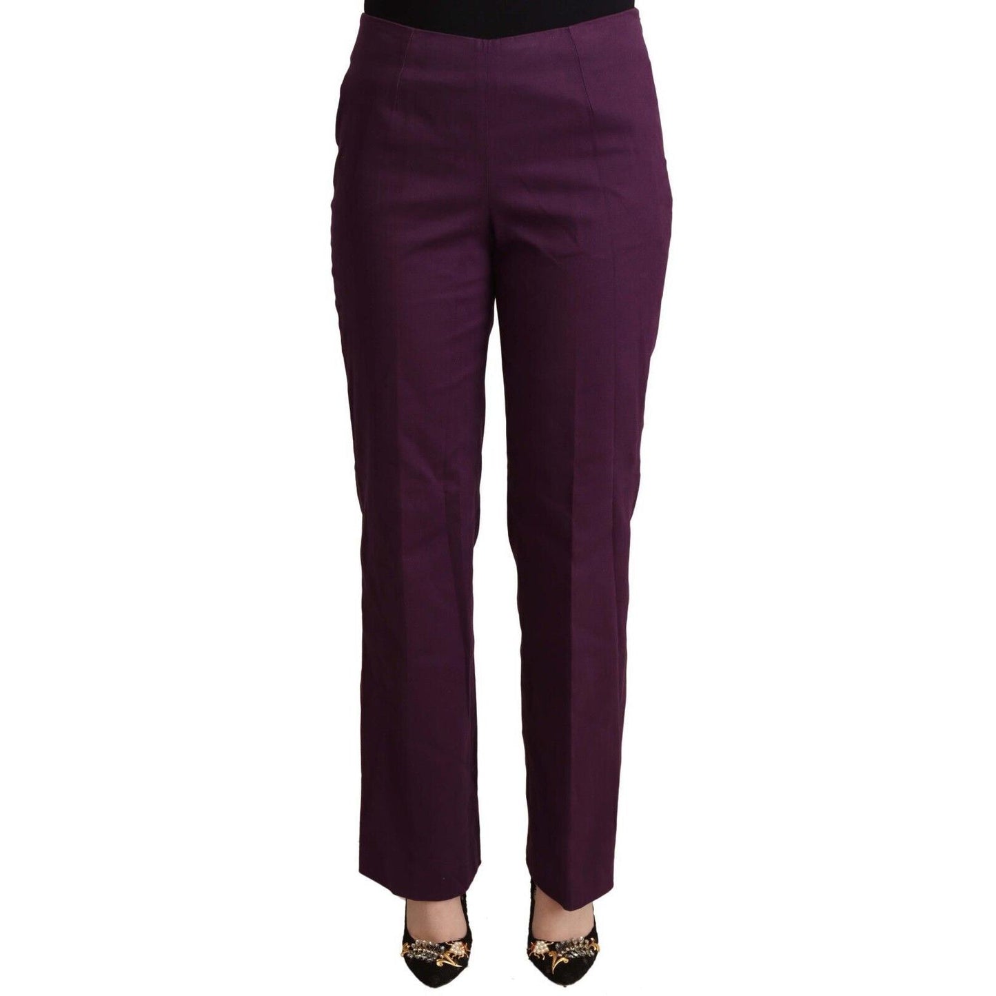 BENCIVENGA Violet High Waist Tapered Casual Pants