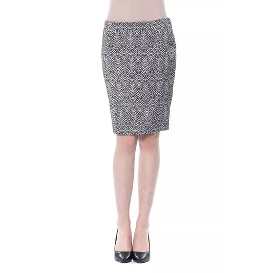 BYBLOS Black Viscose Women Skirt