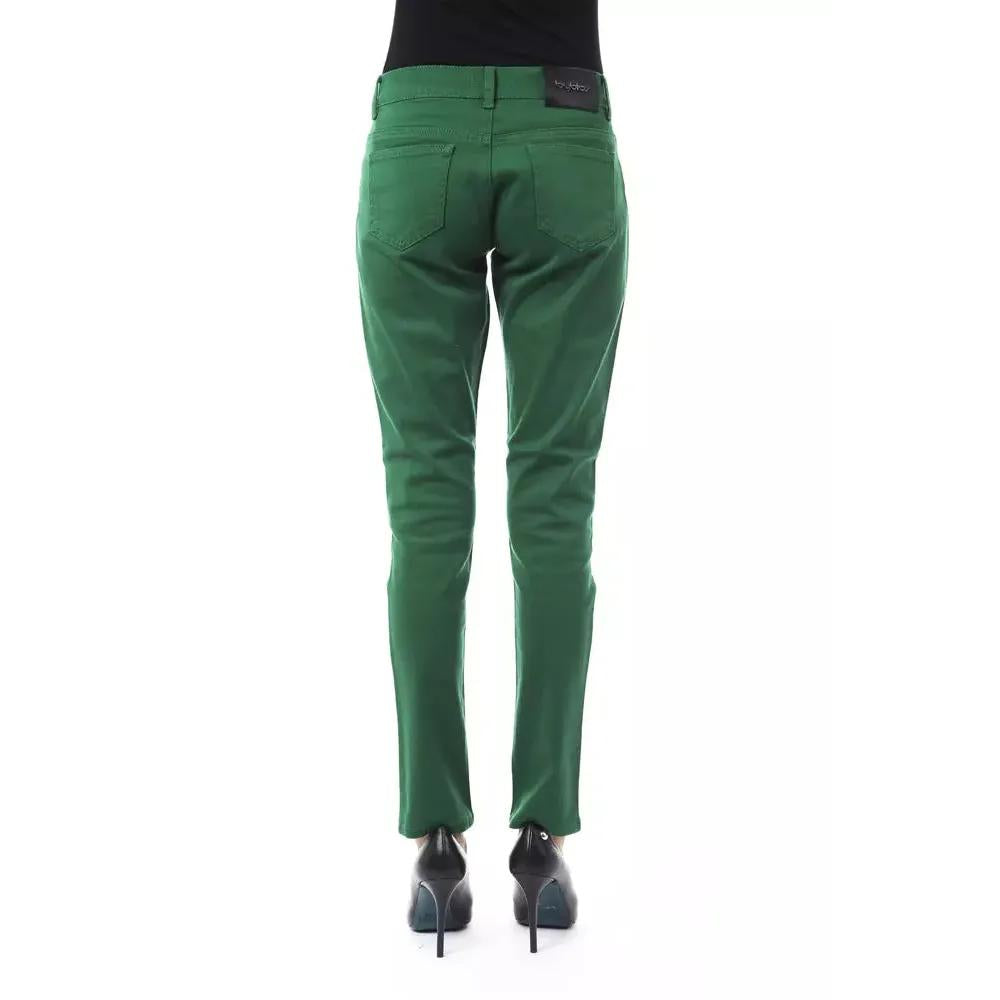 BYBLOS Green Cotton Women Pant