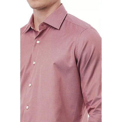 Bagutta Red Cotton Men Shirt