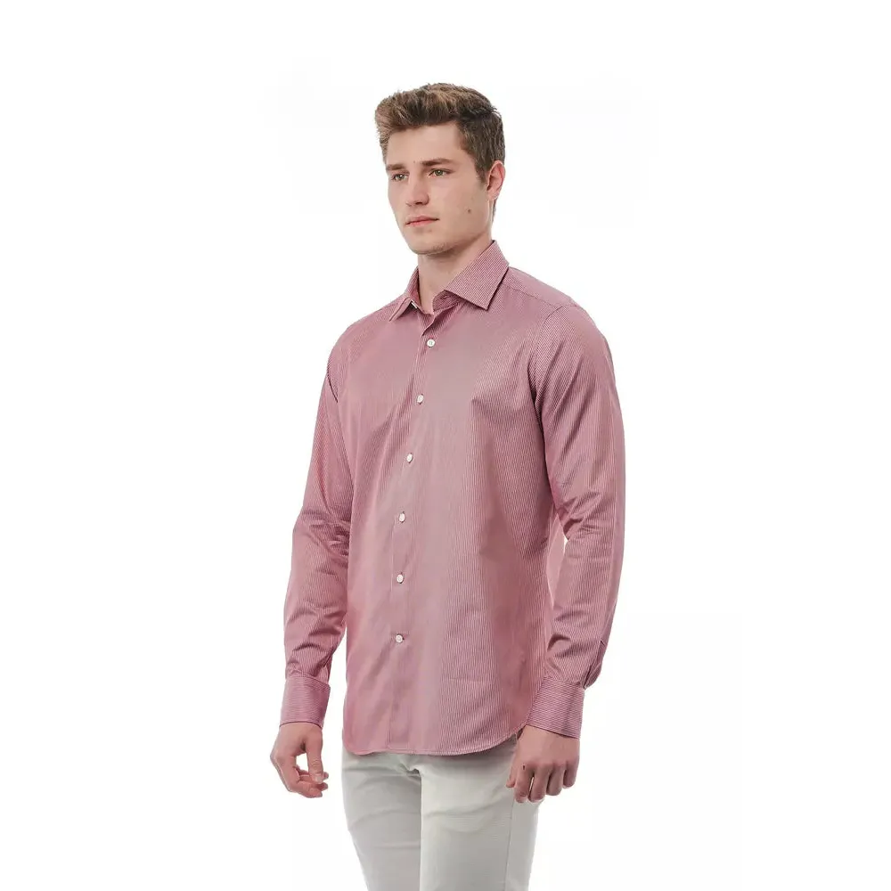 Bagutta Red Cotton Men Shirt