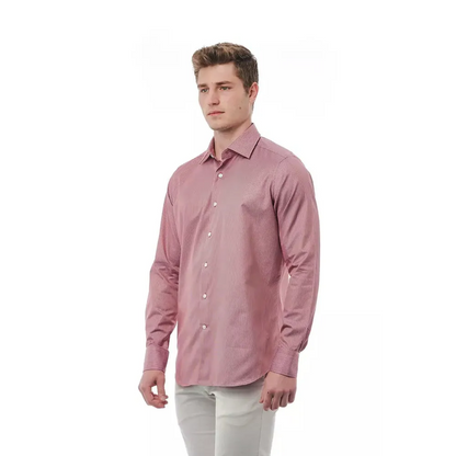 Bagutta Red Cotton Men Shirt