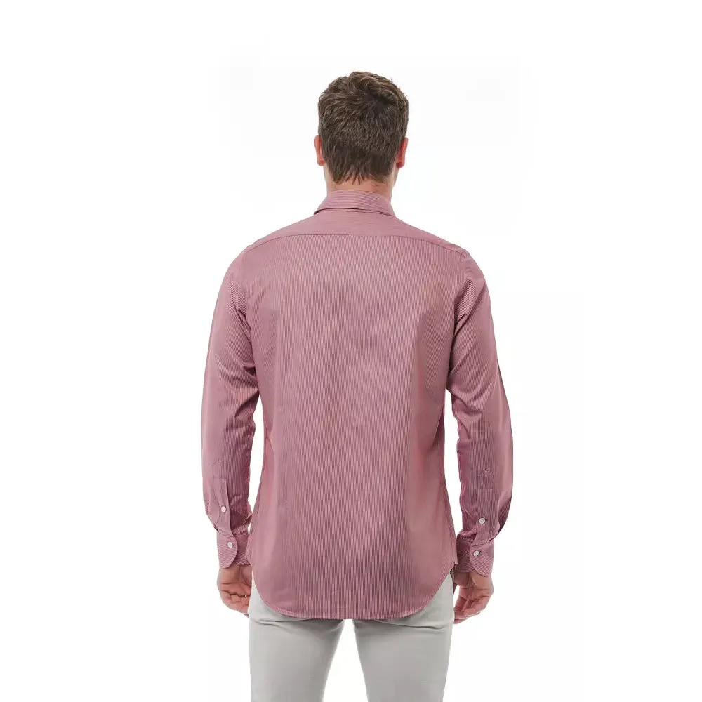 Bagutta Red Cotton Men Shirt