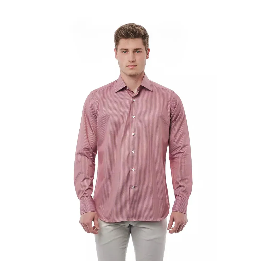 Bagutta Red Cotton Men Shirt