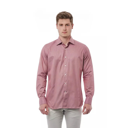 Bagutta Red Cotton Men Shirt
