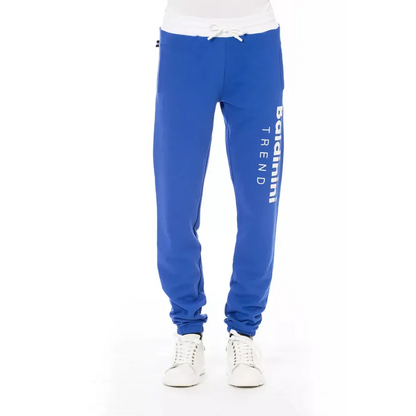 Baldinini Trend Blue Cotton Men's Sport Pant