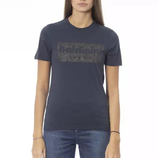 Baldinini Trend Blue Cotton Women T-Shirt