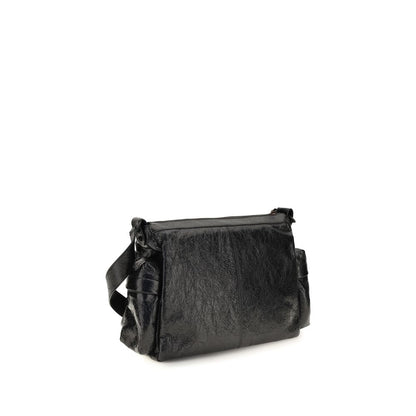 Balenciaga Black Lamb Ovis Aries Aries Shoulder Bag