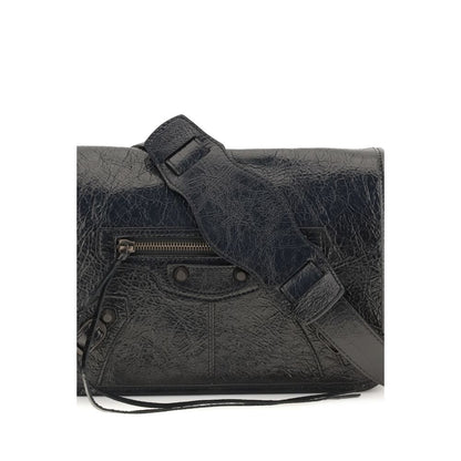 Balenciaga Black Lamb Ovis Aries Aries Shoulder Bag