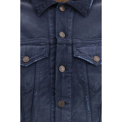 Balenciaga Blue Cotton Denim Jacket