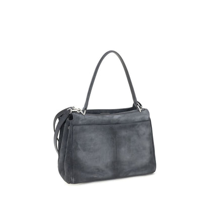 Balenciaga Gray Calf Leather Bos Taurus Shoulder Bag