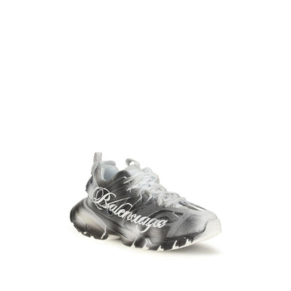 Balenciaga Gray Polyamide Athletic Sneakers