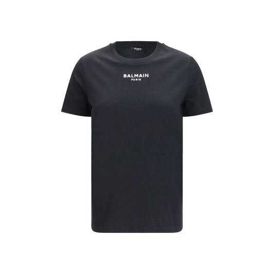 Balmain Black Cotton T-Shirt