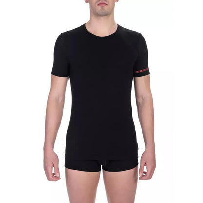 Bikkembergs "Black Cotton Men T-Shirt Twin Pack"