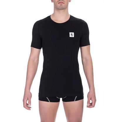 Bikkembergs Black Cotton Men T-Shirt Twin Pack