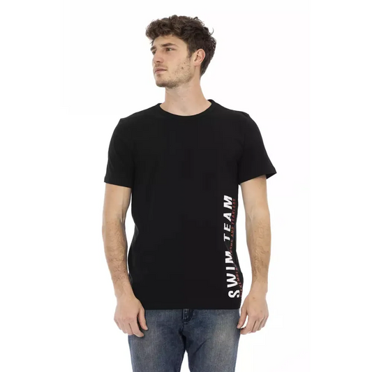Bikkembergs Black Cotton Men T-Shirt