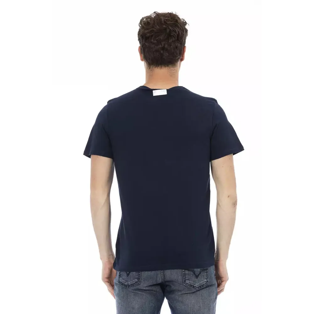 Bikkembergs Blue Cotton Men T-Shirt