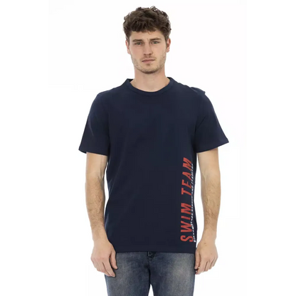 Bikkembergs Blue Cotton Men T-Shirt