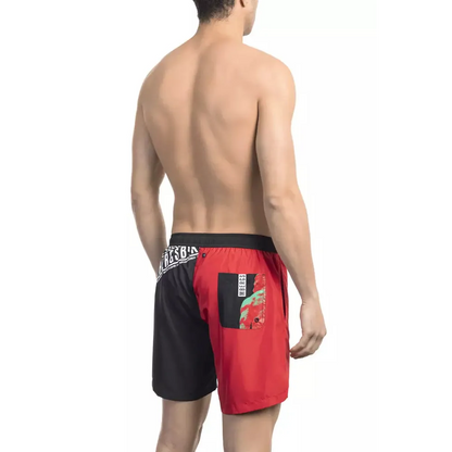 Bikkembergs Red Polyester Men's Swim Short
