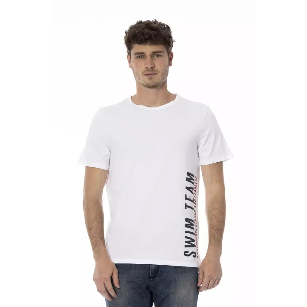 Bikkembergs White Cotton Men T-Shirt