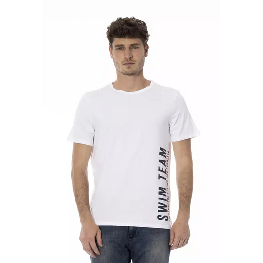 Bikkembergs White Cotton Men T-Shirt