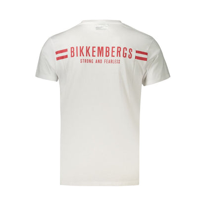Bikkembergs White Cotton Mens T-Shirt