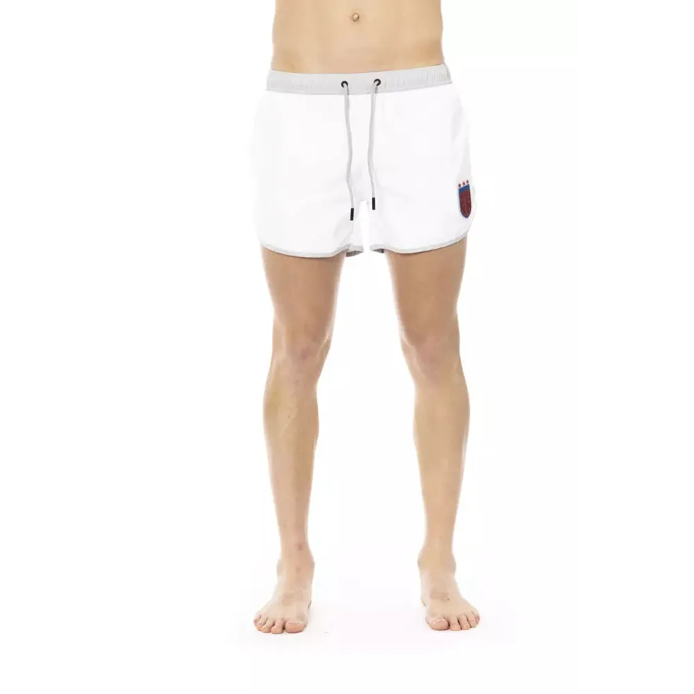 Bikkembergs White Polyester Men's Swim Short