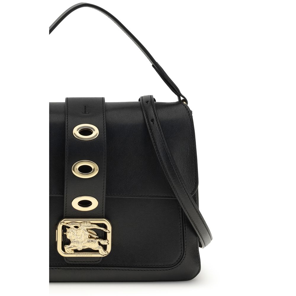 Burberry Black Lamb Ovis Aries Aries Shoulder Bag