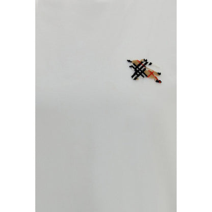 Burberry White Cotton T-Shirt