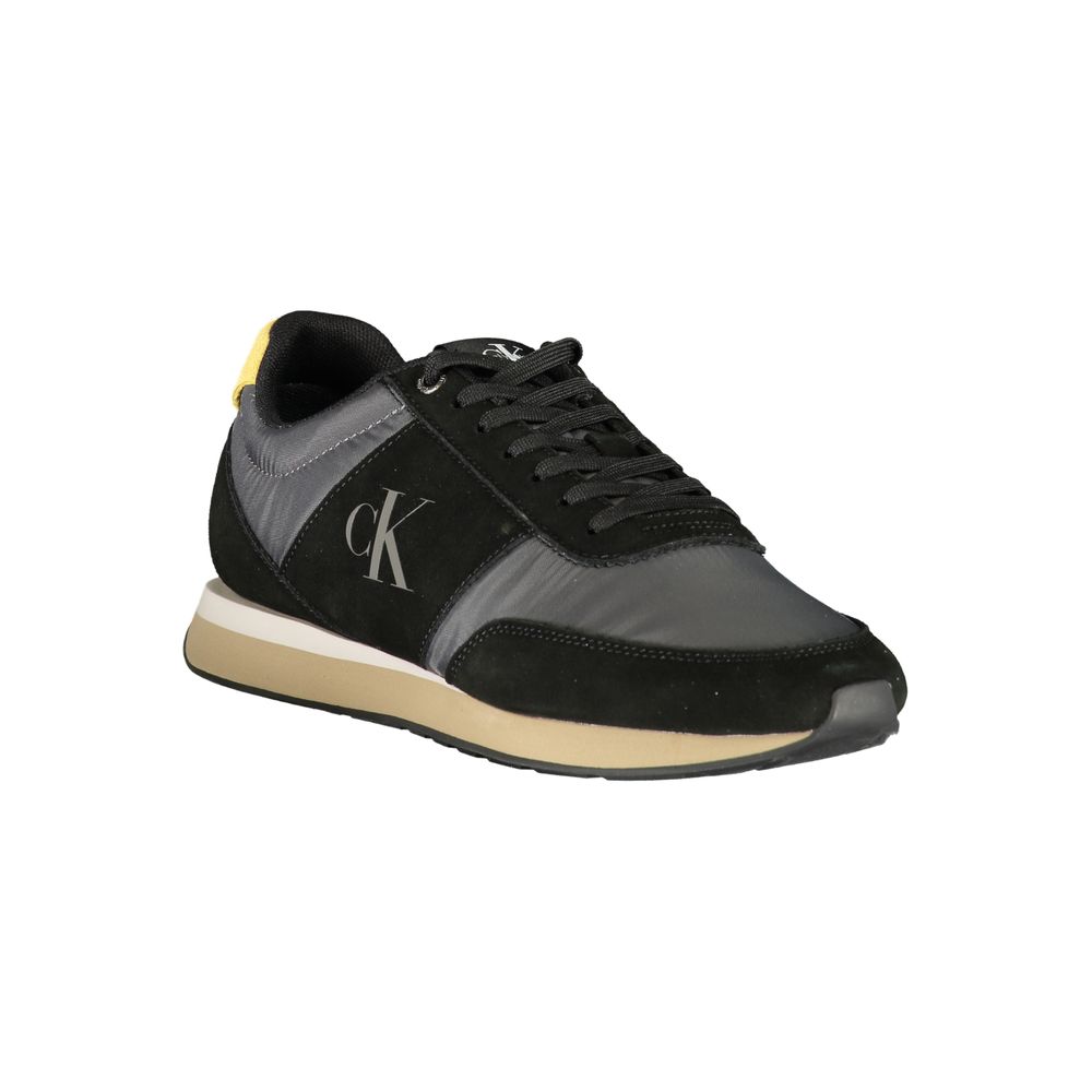 Calvin Klein Black Polyester Men's Sneaker