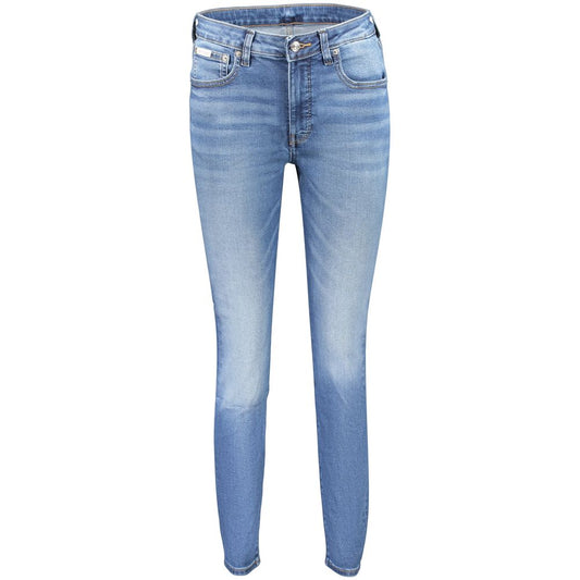 Calvin Klein Blue Cotton Women's Jeans