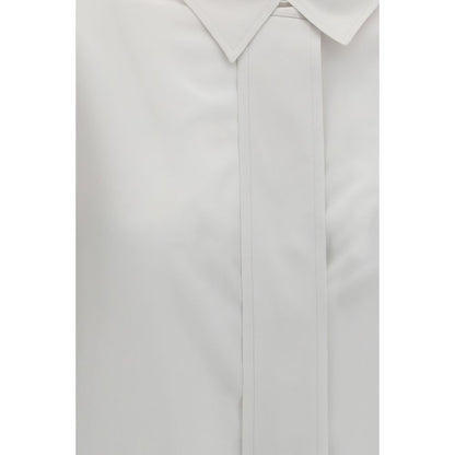 Calvin Klein White Silk Dress Shirt
