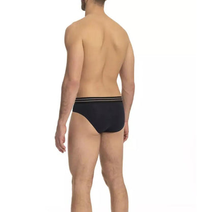 Cavalli Class Blue Cotton Men Underwear Pack
