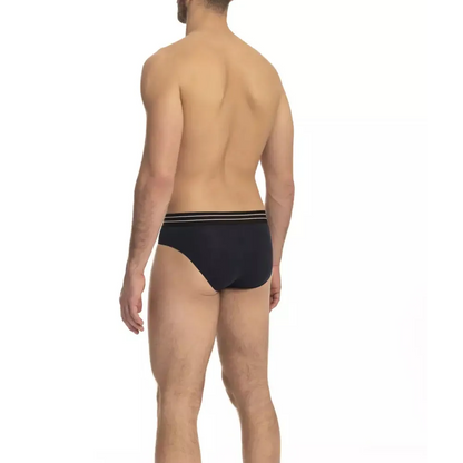 Cavalli Class Blue Cotton Men Underwear Pack