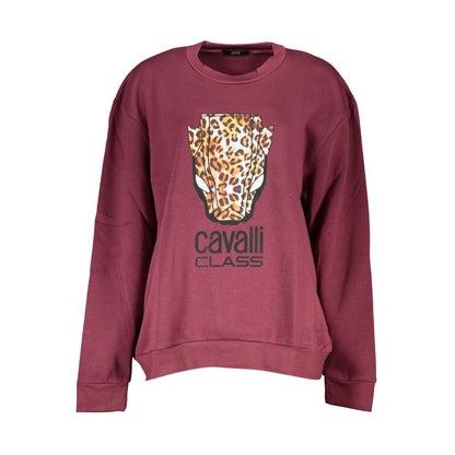 Cavalli Class Grey Polyester Men's Sweatshirt