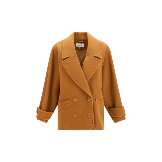 Chloé Brown Wool Oves Aries Coat