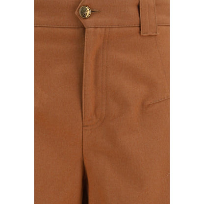 Chloé Orange Cotton Casual Pants