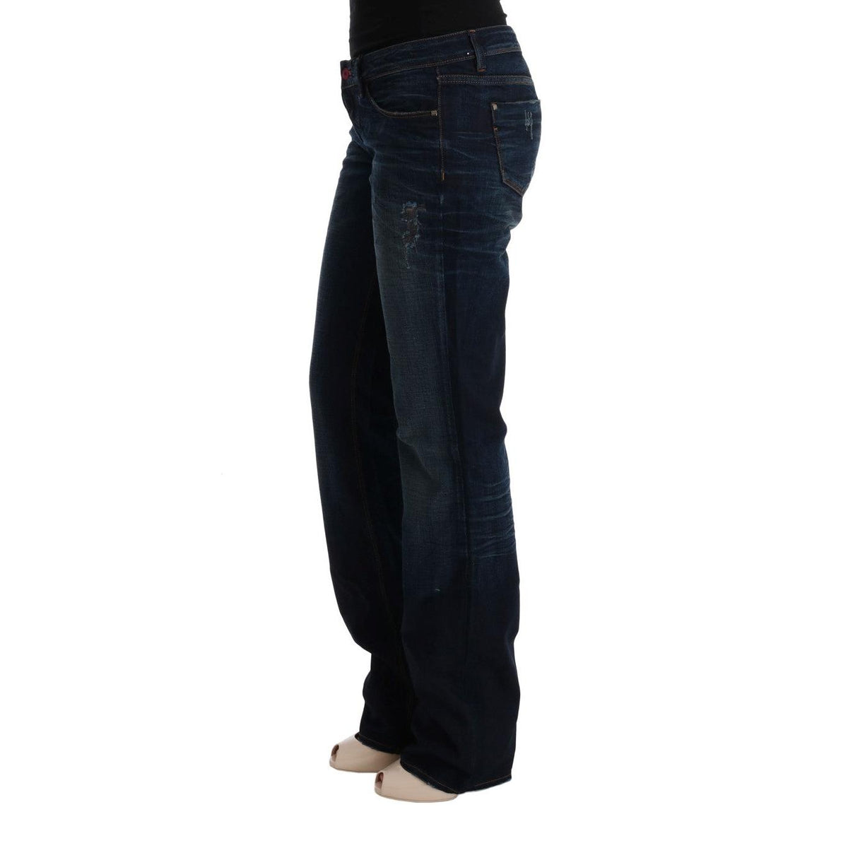 Costume National Blue Cotton Regular Fit Denim Jeans