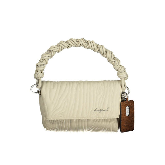 Desigual Ecru Polyurethane Women's Handbag